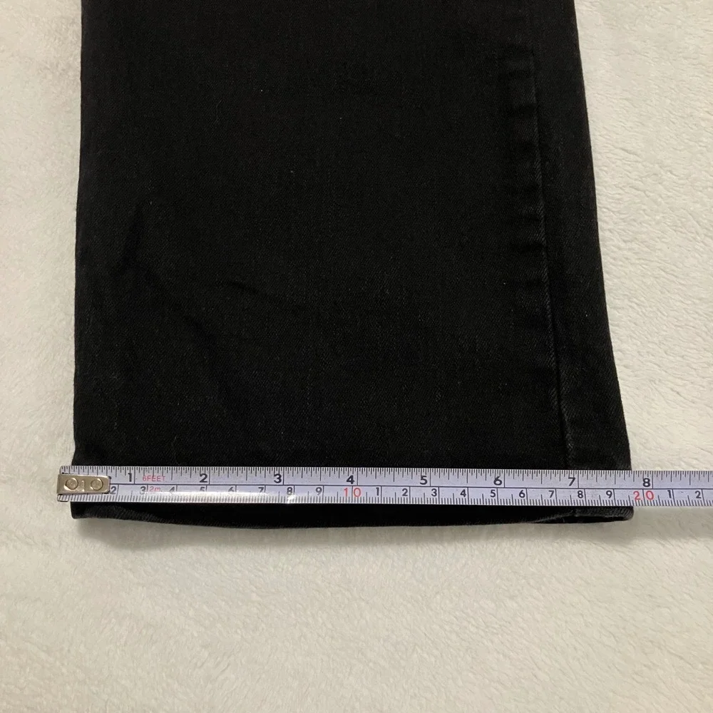 Levis 502 Regular Taper Jeans Men's Size 46x30 Black Denim Big & Tall